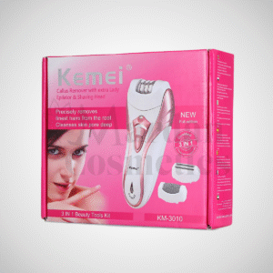 Kemei KM-3010 3-in-1 Rechargeable Epilator, Shaver & Callus Remover